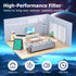 MK04 Air Filter Replacement for MK04 MG04JH Air Purifier, 4-in-1 H13 True HEPA High-Efficiency Activated Carbon Filter,