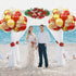 60 Pieces Red and Gold Balloons, 12 Inch Ruby Red Metallic Chrome and Pearl Gold Confetti for Party Decoration