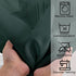 Hunter Green Sheer Curtains, 63 Inch Length 2 Panels, Solid Color Rod Pocket Window Sheer Curtain Panels for Living