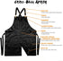 Under NY Sky Cross-Back Black Apron – Adjustable for Men, Women, Pro Barber, Tattoo, Hair Stylist, Barista, Server