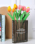 Book-Shaped Flower Vase, Cute Bookshelf Decor, Unique Black Vase for Home Decor