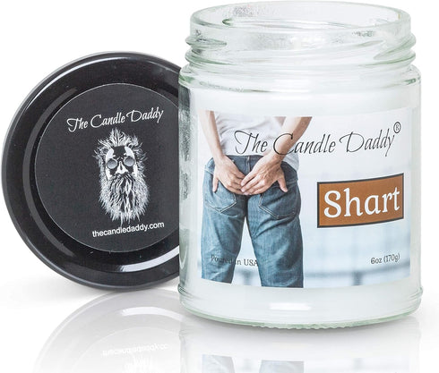 Shart Terrible Near Turd Scented Melt, Maximum Scent Funny 6 oz Jar Candle, 40 Hour Burn Time Prank Gag Gift for Him Her