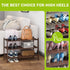 3-Tier Closet BMOSU Bamboo Shoe Rack Premium Stackable Shoe Shelf Storage Organizer for Hallway Living Room Entryway