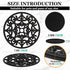 Studio Cornelia's 6 Decorative Heat Resistant Silicone Trivet Mats for Hot Pots, Pans and Dishes + 4 Coasters - Trivets Protect a Kitchen Table, Quartz Counter or Large Countertops from Heat by Studio Cornelia