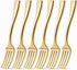 Posh Setting - Plastic Mini Gold Forks, Disposable Tiny Gold Forks, 4 inch Gold Plastic Forks, Appetizer Forks, 80 Pack