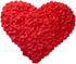 Artificial Silk Rose Petals for Romantic Night, Wedding, Party, Anniversary Decorations, Red, 3000 PCS