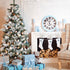 80 Cindeer Pcs White Christmas Glitter Berries Stems Pine Needles Christmas Artificial Picks Fake Floral Twig Spray