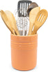 KooK Utensil Holder, Kitchen Utensil Holder, for Kitchen Counter, Ceramic, Premium Kitchen & Dining, Utensil Organizer, Countertop Organizer, Kitchen Counter Decor, 5.3”, Dishwasher Safe (Coral)