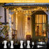 JMEXSUSS 2 Pack 100 LED Warm White Christmas Lights, 33ft Connectable Indoor Plug in, 8 Modes for Tree Wedding Party