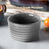 UNICASA Ramekin Set of 2, 8 oz Oven Safe Baking Set for Custard, Pudding, Souffle Cups in Reactive Gray