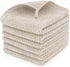 MaopaoBeauty 6 Piece Washcloth Set Set,100% Microfiber - Quick Dry, Thick, Soft,