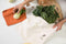 Extra Large Certified Organic Cotton Vegetable Crisper Bags, Reusable, Eco-Friendly, Made in USA