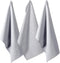 DII Cotton Kitchen Towel Set, Lightweight & Fast-Drying Dish Towels, 20x30, Gray Chambray, 3 Piece