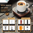 3 Settings, 54-Inch Coffee Mug Warmer with Auto Shut Off, Temperature Brown Wood Grain Design, Electric Beverage Heater