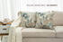 Pack of 2 Decorative Throw Pillow Cases Cushion Cover for Sofa Couch Bed, Sunflower Pattern, 20x20 Inches, Blue Cream
