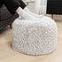 20x20x12 Inches Asuprui Pouf Ottoman Unstuffed Ottoman Foot Rest No Filler Soft Fur Foot Stool Fuzzy Chair Floor Pouf