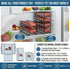 2 Pack CANYAVE Soda Can Organizer Storage Rack, Stackable Beverage Soda Can Dispenser Organizer Holder