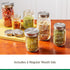 Ball Jar Regular Mouth Stainless Steel One-Piece Mason Jar Lids, Silver