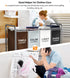 ROMOON 4 Section Laundry Sorter with Wheels, Rolling Hamper, Large Capacity Removable Bags