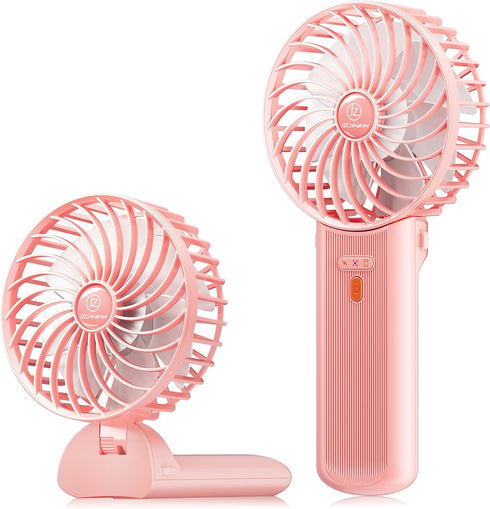 JZCreater Mini Handheld Fan, Portable 15H Cooling Fan, Quiet 4 Speed USB Rechargeable Desk Fan for Travel, Outdoor, Home