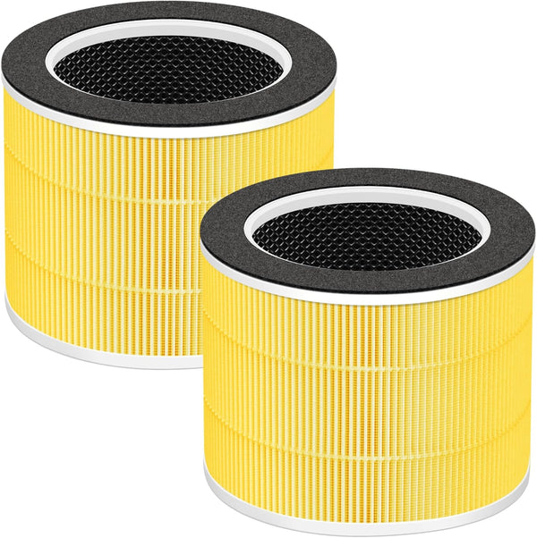 RENPHO Air Purifier RP-AP088-F1 Filter Replacement, 5 in 1 H13 True HEPA Activated Carbon Filter, 2 Pack