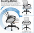 Yaheetech Ergonomic Office Chair, Mid Back Computer Chair with Lumbar Support, Adjustable Rolling Swivel