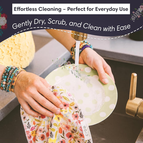 Set 2 crae. Microfiber Hand Towel & Washcloth of - Double-Sided, Waffle Weave, Super Absorbent, Lint-Free, Fast Drying