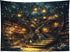 60L 80W Inches HVEST Fantasy Library Bookshelf Tapestry for Classroom Fairytale Tree Magic Bookshelf Wall Decor Retro