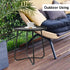 J.M.Deco Outdoor Side Table, Small Round Patio Table Weather Resistant Steel, Small Accent End Table for Patio Yard