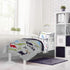 4 Set Set Jay Franco Trend Collector Dinosaur Roar Piece Toddler Bed - Includes Comforter & Sheet - Super Soft Fade
