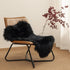 Ashler Faux Fur Rug, Black Area Rug, Fluffy Sheepskin Fur, Ultra Soft 2 x 3 Ft, Machine Washable Shag Rug for Nursery,