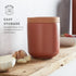 4 4 5 Inch Kamenstein Ceramic and Cork Breathable Garlic Keeper to Allow Air Flow for Freshness; Stackable Space Saving