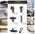 Universal Vacuum Attachments & Brushes Kit, Hardwood Floor Vacuum Brush Head & Shop-vacs Accessories, Flexible Crevice