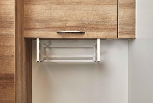 Nxconsu 2Pack Under Shelf Storage Basket Organizer, Heavy Duty White Hanging Holder for Cabinet Pantry Kitchen