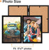 AEVETE 5x7 Double Hinged Wood Folding Picture Frames, Vertical with Plexiglass Front, Black