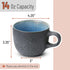 Brew To A Tea Set, 14 oz (415 ml), 6 Pack, Set, BTaT- Porcelain Coffee Mugs Ceramic Coffee Mugs, Matte Black Outside