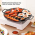 Teppanyaki Frying Pan, Nonstick Circular Griddle for Korean BBQ, High Thermal Conductivity, 30cm