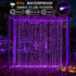 200 6.5ft 6.5ft suddus Color Changing Curtain Lights for Halloween, LED x Hanging String Lights with USB, Curtain Fairy