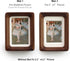 2x3 2.5x3.5 2.5 3.5,Plexiglass,Tabletop Walnut Wood Picture Frame,Picture with Mat or Without Mat,Standing Desk Photo