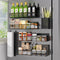 Magnetic Spice Rack for Refrigerator, 6 Pack 100% Metal Strong Magnet Shelf