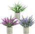 Plant Stand Indoor3-Pack Lifelike Artificial Lavender Artificial Plants Indoor, Nordic Lavender Table