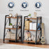 3-Tier BF303CJ01 HOOBRO Ladder Shelf, Bookshelf, Corner Bookcase, Small Bookshelf with Metal Frame, for Living Room