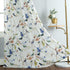 2 52 96 Inches Leeva Birds Pattern Sheer Curtains, Lightweight Rod Pocket Semi Sheer Curtain Drapes Window Decor