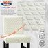 Lellen Bar Stool Covers Set of 4, Slipcovers for Barstool Chair Covers, White Counter Height Stool Covers