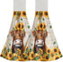 Giwawa Highland Cow Kitchen Hanging Towel Set of 2, Summer Sunflower Cattle