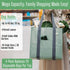 VENO 4 Pack 4 Pack) Reusable Grocery Bags, Heavy-Duty Shopping Bags with Handles, Bags for Shopping Cart with Hard