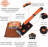 Set Proud Grill Q-Swiper XL Scrub-Clean BBQ Grill Cleaner - Long Bristle-Free Brush with Scraper & Scrub-Clean Reusable