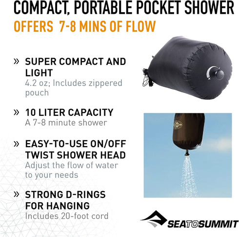 Sea to Summit Pocket Shower - Black