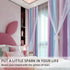 84 Inches Grommet W34 L84 2 Set XiDi Kids Curtains Long for Girls Bedroom Nursery Rainbow Blackout Curtains Unicorn