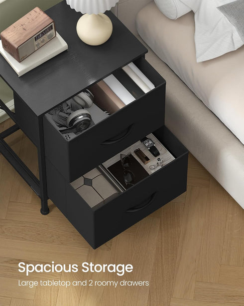 2 Closet, ULGS312B01S SONGMICS Dresser for Bedroom, Chest of Drawers, Nightstand, Steel, MDF, Non-Woven Fabric Drawers